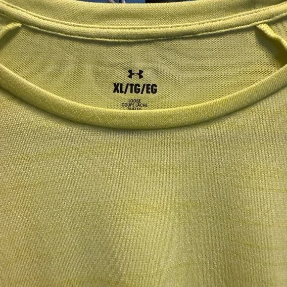 Under Armour Men's Bright Yellow Short Sleeve Tee. NWT - Picture 2 of 5